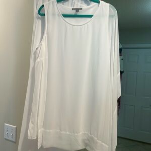 Jessica London Classic White 2-Piece Pant Set